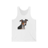 Teddy Roosevelt Terrier Unisex Jersey Tank