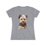 Yorkshire Terrier 'Yorkie' - Lupis Women's Slim Fit Triblend Tee