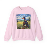 Doberman Pinscher Unisex 50/50 Crewneck Sweatshirt