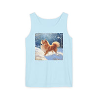 Finnish Spitz Unisex, Relaxed Fit Garment-Dyed Tank Top