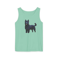 Croatian Sheepdog Unisex Relaxed Fit Garment-Dyed Tank Top