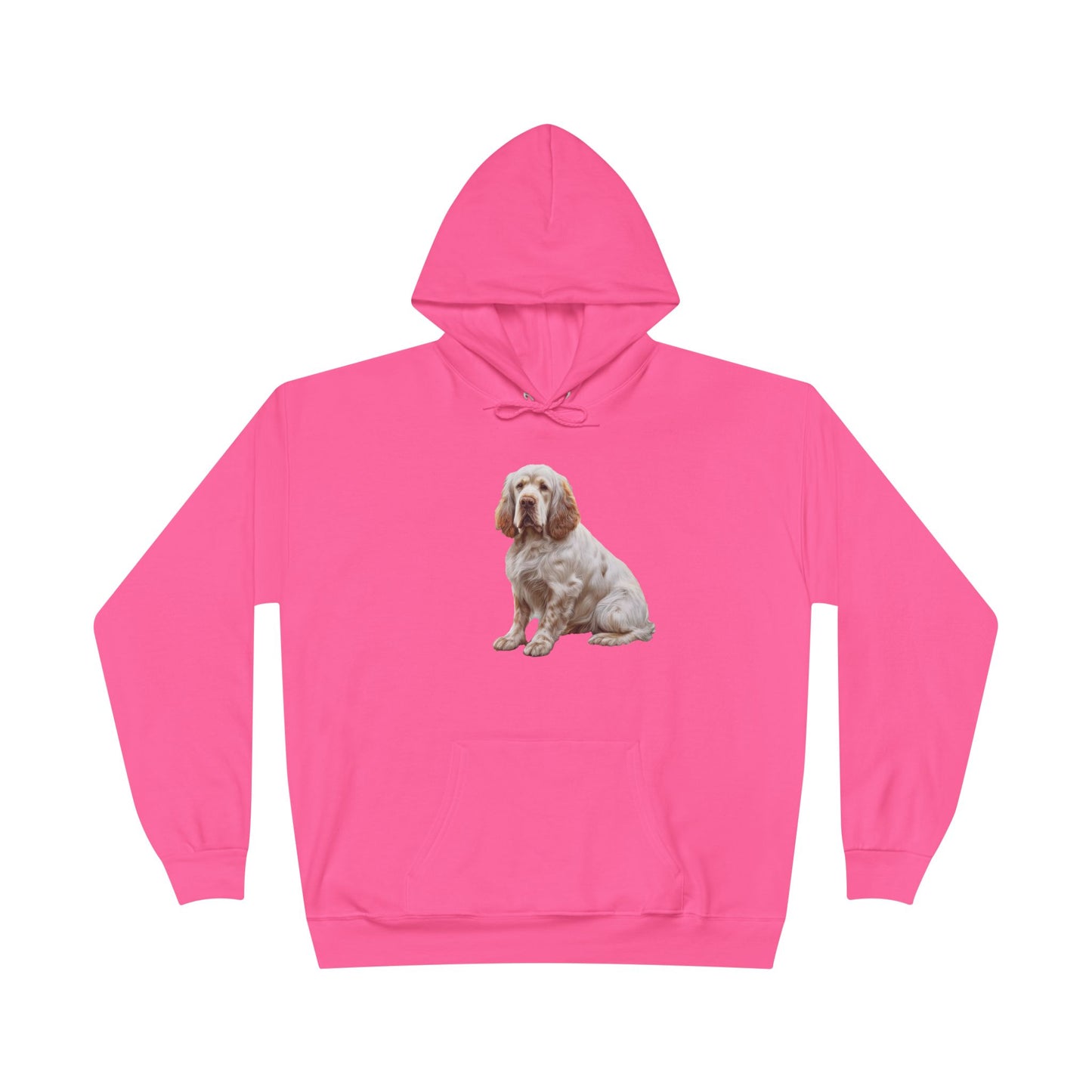 Clumber Spaniel Unisex Fleece Lined Pullover Hoodie Sweatshirt