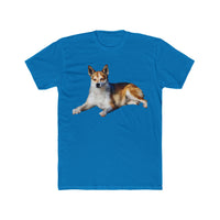 Norwegian Lundehund Men's Fitted Cotton Crew Tee