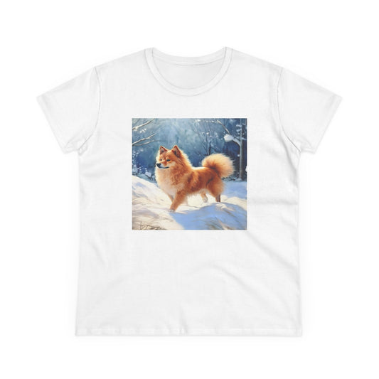 Finnish Spitz - Women's Midweight Cotton Tee