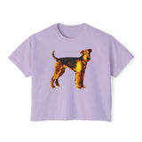 Airedale Terrier Women's Oversized Boxy Tee