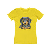 Dachshund 'Doxie #2' Women's Slim Fit T-Shirt