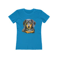 Dachshund 'Doxie #2' Women's Slim Fit T-Shirt