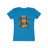Dachshund 'Doxie #2' Women's Slim Fit T-Shirt