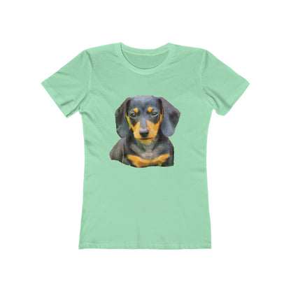 Dachshund 'Doxie #2' Women's Slim Fit T-Shirt