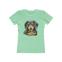Dachshund 'Doxie #2' Women's Slim Fit T-Shirt