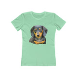 Dachshund 'Doxie #2' Women's Slim Fit T-Shirt