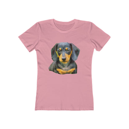 Dachshund 'Doxie #2' Women's Slim Fit T-Shirt