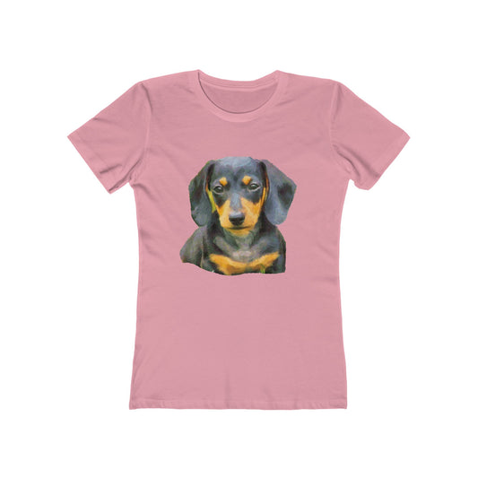 Dachshund 'Doxie #2' Women's Slim Fit T-Shirt