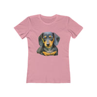 Dachshund 'Doxie #2' Women's Slim Fit T-Shirt