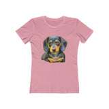 Dachshund 'Doxie #2' Women's Slim Fit T-Shirt