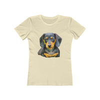 Dachshund 'Doxie #2' Women's Slim Fit T-Shirt