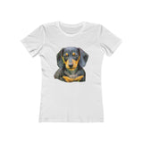 Dachshund 'Doxie #2' Women's Slim Fit T-Shirt