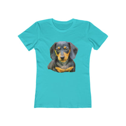 Dachshund 'Doxie #2' Women's Slim Fit T-Shirt