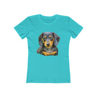 Dachshund 'Doxie #2' Women's Slim Fit T-Shirt