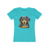 Dachshund 'Doxie #2' Women's Slim Fit T-Shirt