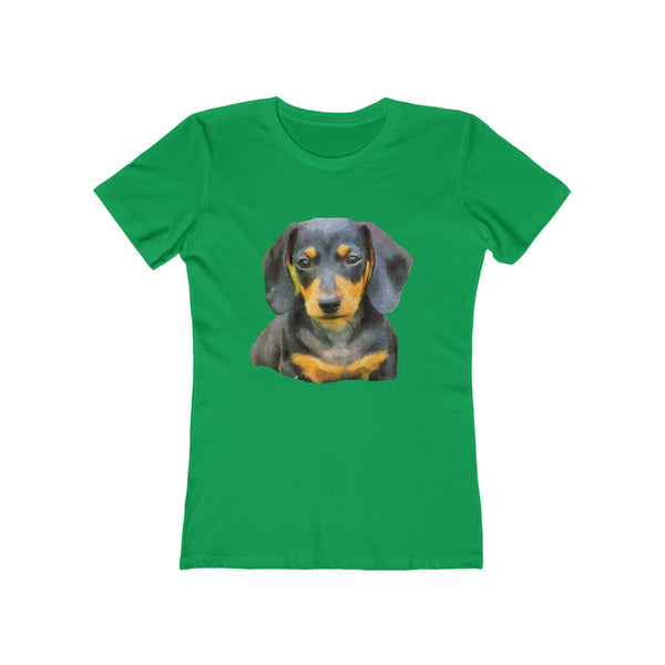 Dachshund 'Doxie #2' Women's Slim Fit T-Shirt