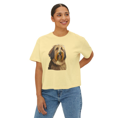 Bergamasco Sheepdog Women's Oversized Boxy Tee