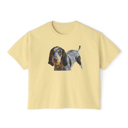 Bluetick Coonhound Women's Oversized Boxy Tee