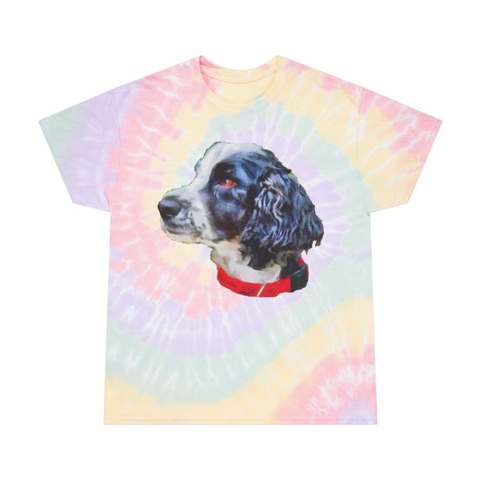 English Cocker Spaniel 'Tango' Classic Cotton Tie-Dye Tee, Spiral