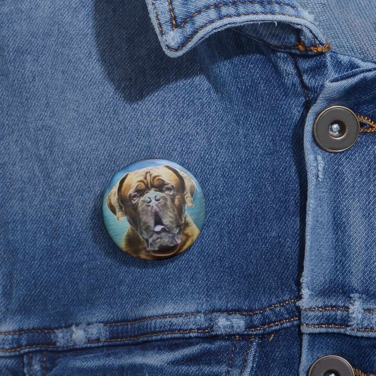 Dogue de Bordeaux Metal Pinback Button