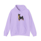 Black & Tan Shiba Inu  -  Unisex 50/50 Hooded Sweatshirt