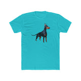 Doberman Pinscher #1  --  Men's Fitted Ctton Crew Tee