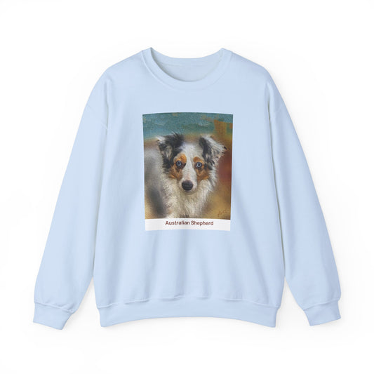 Australian Shepherd Unisex 50/50 Crewneck Sweatshirt - Love for Your Furry Companion
