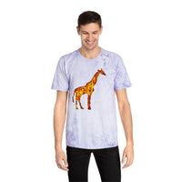 Giraffe 'Camile' Unisex Cotton Color Blast T-Shirt