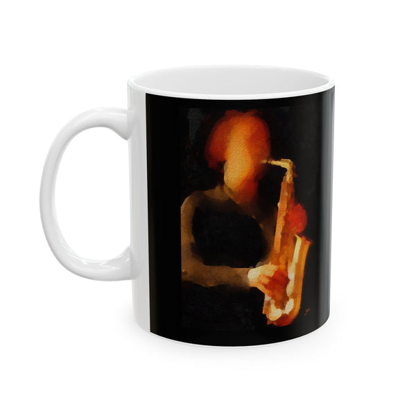 The Saxophonist Ceramic Mug 11oz