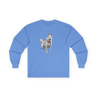 Yakutian Laika Unisex Classic Cotton Long Sleeve Tee