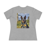 Blue Heeler - Australian Cattle Dog 'Bailey' Women's Relaxed Fit Cotton Tee