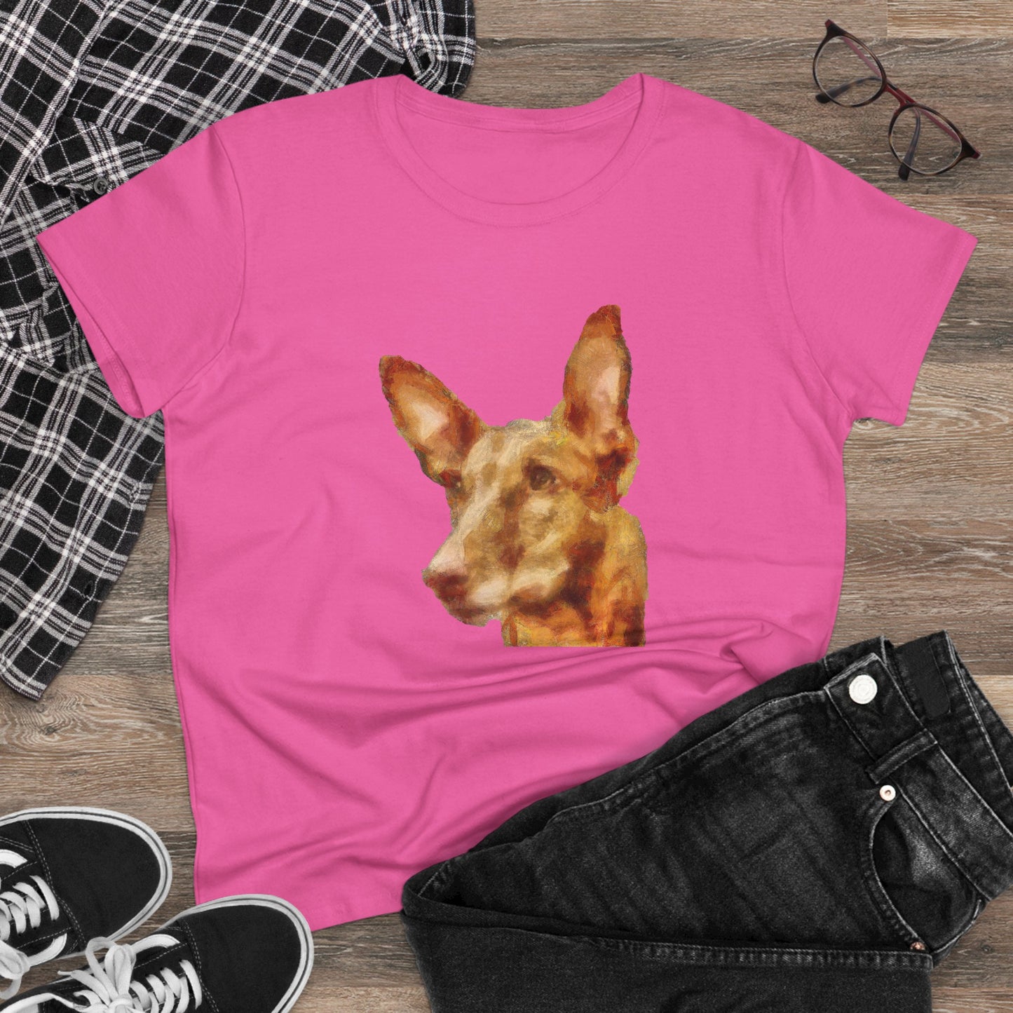 Pharoh Hound Women's Midweight Cotton Tee