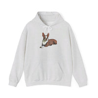 Boston Terrier - Brown & White - Unisex 50/50 Hooded Sweatshirt