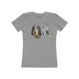 Bluetick Coonhound - Women's Slim Fit Ringspun Cotton T-Shirt