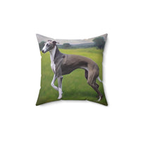 Greyhound Spun Polyester Throw Pillow