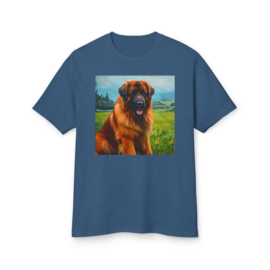Leonberger  -  Unisex Relaxed Fit Garment Dyed  Cotton Tee  - Perfect Gift for Animal Lovers