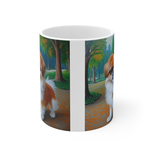 Pekingese Puppy Ceramic Mug 11oz