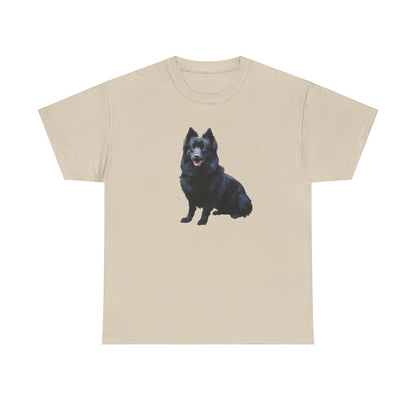 Schipperke Dog Graphic Unisex Heavy Cotton Tee - Ideal for Pet Lovers