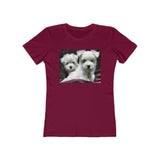 Maltese - Women's Slim Fit Ringspun Cotton T-Shirt