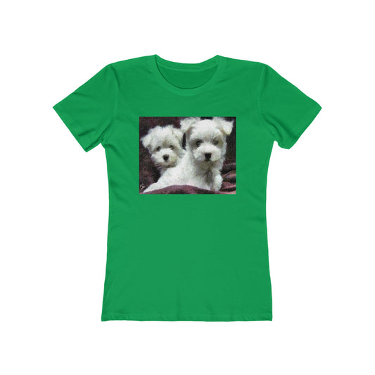 Maltese - Women's Slim Fit Ringspun Cotton T-Shirt