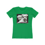Maltese - Women's Slim Fit Ringspun Cotton T-Shirt