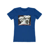 Maltese - Women's Slim Fit Ringspun Cotton T-Shirt