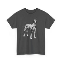 Harlequin Great Dane 'Zeus' Unisex Heavy Cotton Tee