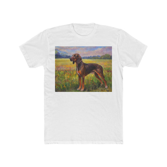 Plott Hound Men's Fitted Cotton Crew Tee