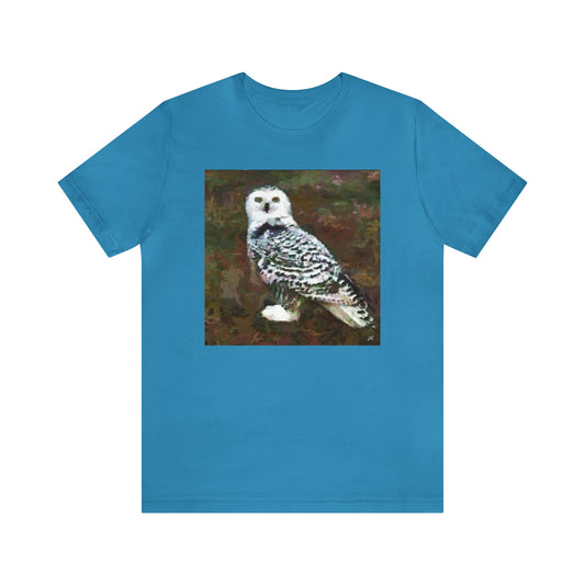 Snowy White Owl - -  Classic Jersey Short Sleeve Tee